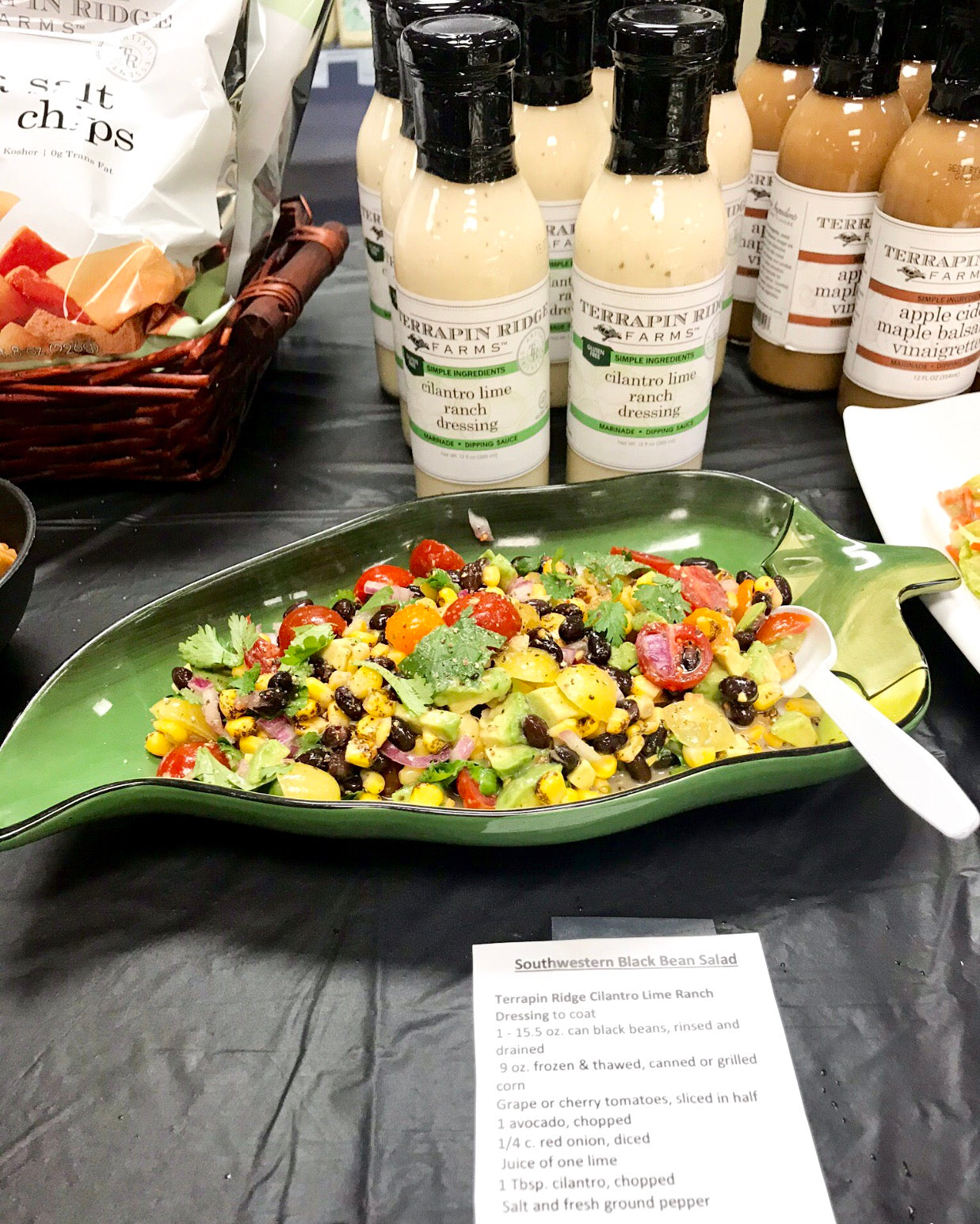 Southwestern Black Bean Salad with Terrapin Ridge Cilantro Lime Ranch Dressing Southwestern Black Bean Salad with Terrapin Ridge Cilantro Lime Ranch Dressing